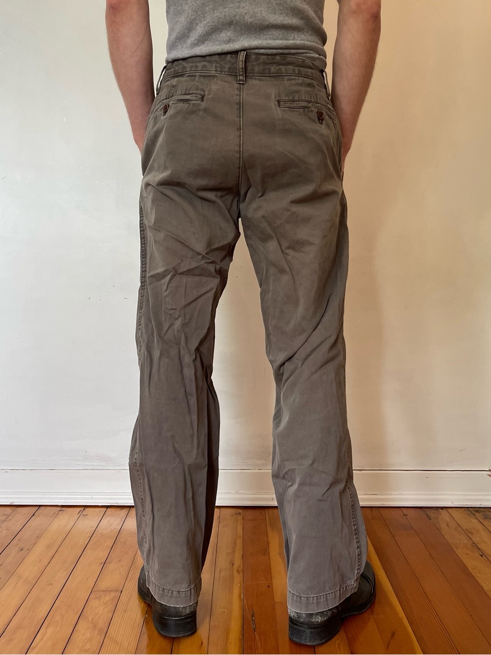 Men's Straight-Leg Casual Pants in Gray